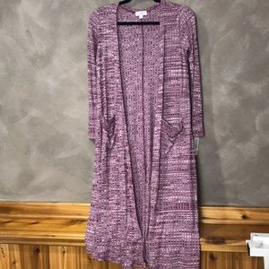 NWT LuLaRoe Sarah cardigan/duster, pinkish red